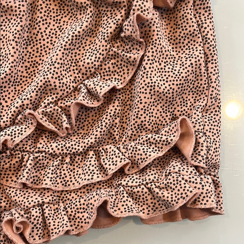 Brown Ruffle Trim Two-Piece Set - Picture 5 of 7